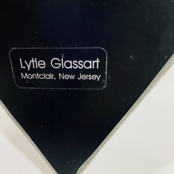 Gorgeous Clear Stain Glass Triangle Jewelry Box by Lytle Glassart Designs - Picture 4 of 5
